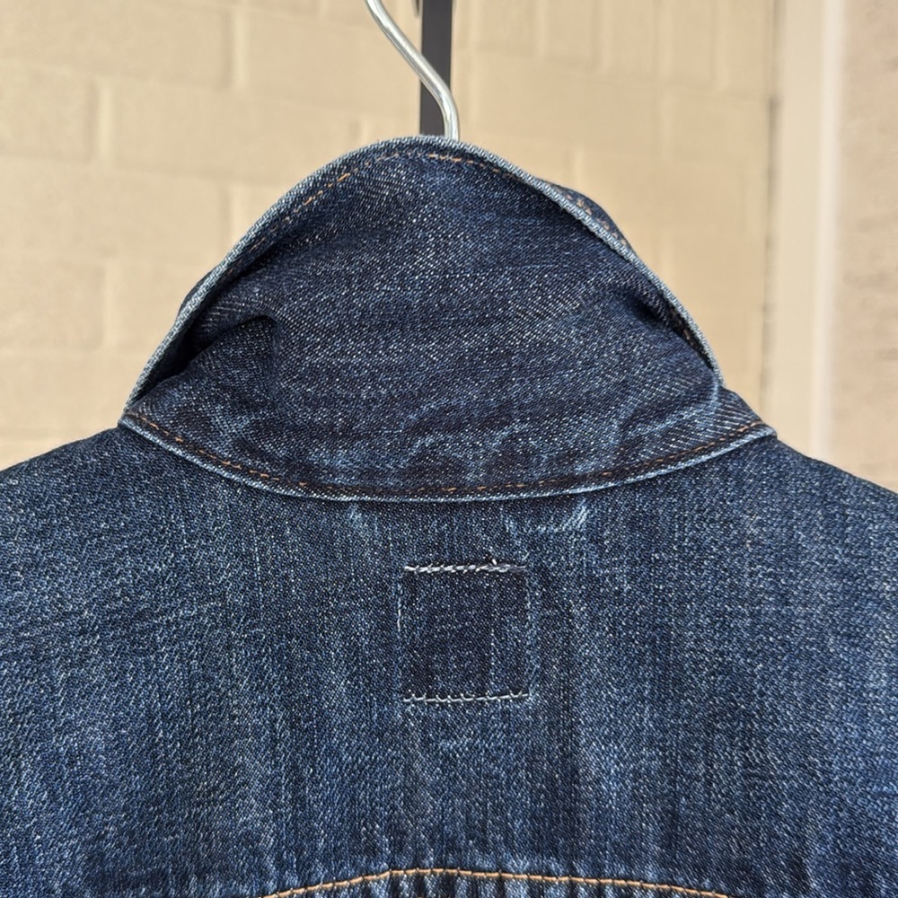 NWT Classic Gap Denim Icon Dark Wash Blue Jean Jacket Women’s Size Small - Picture 15 of 17
